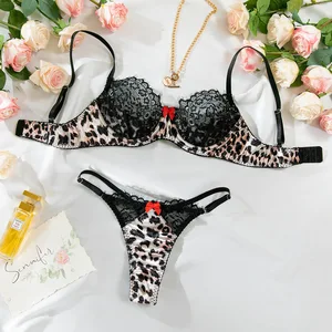 JENGS New Arrival Women's Sexy Lace Lingerie Set Hot Sales Mature Love Styles Pantherine Underwear