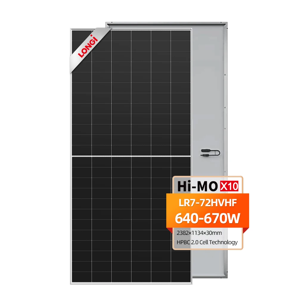 Longi Solar Panel Hi-MO X10 640W/650W/660W/670W - PERC Half Cell