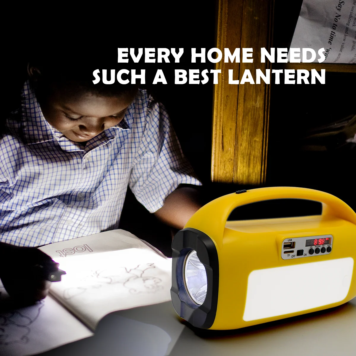 Dc Off Grid Led Flashlight Phone Charging Mini Solar System Power Kit Radio Portable Speaker
