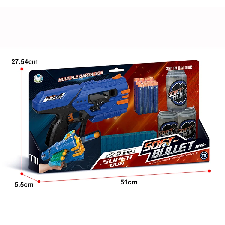 Recharge De Fléchettes Nerf – 50 Pièces Mousse EVA 7,2 Cm – Compatible N-Strike Elite Mega – Lot Accessoire Blaster