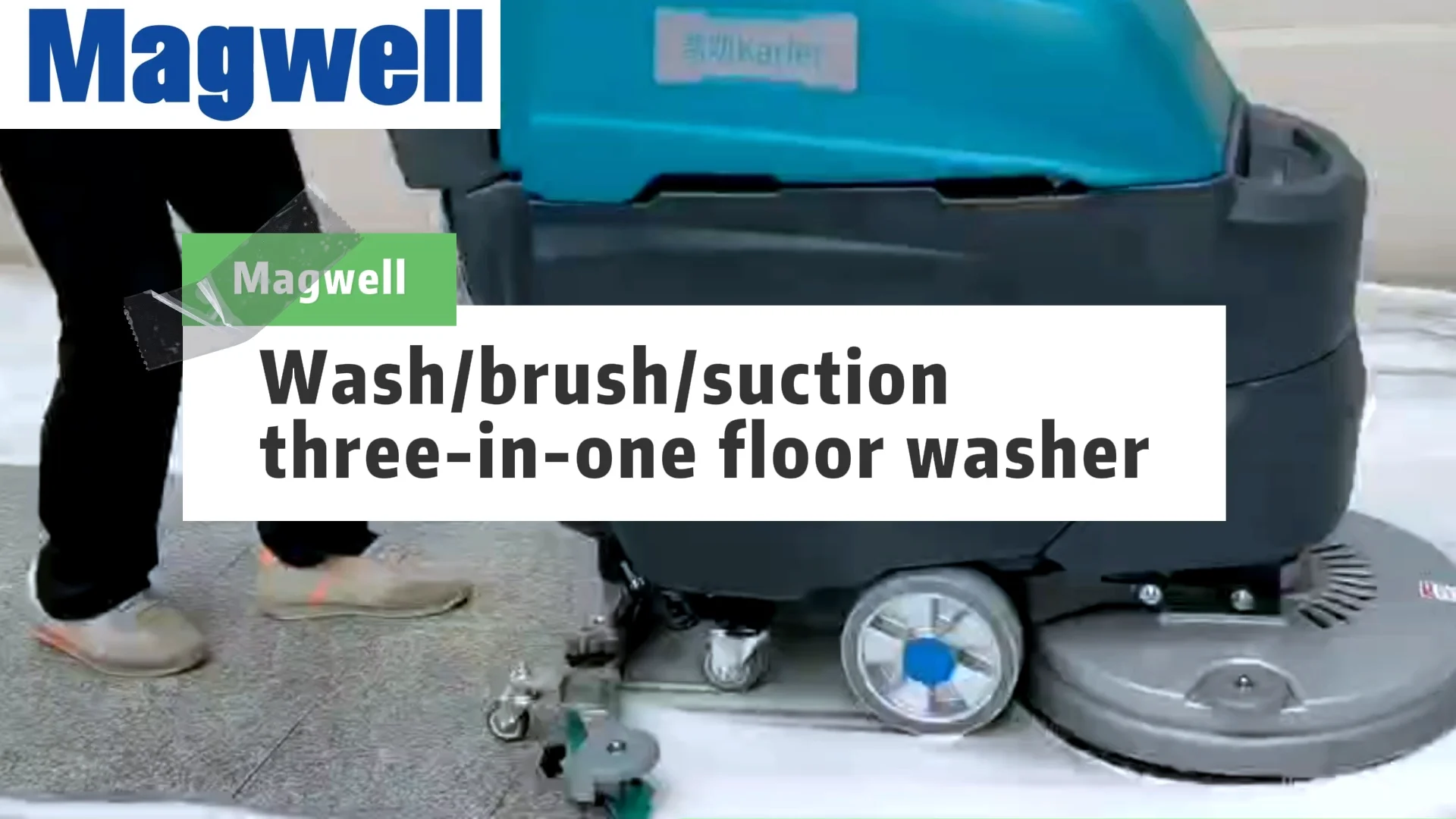 K2 Tile Floor Cleaner Walk Behind Automatic Commercial Floor Scrubber