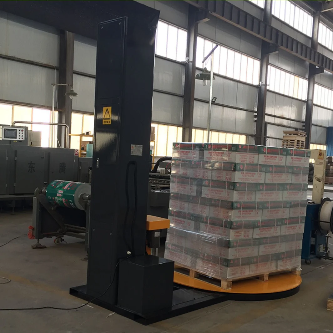 Pallet Stretch Film Robotic Wrapping Machine With Rotary Arm