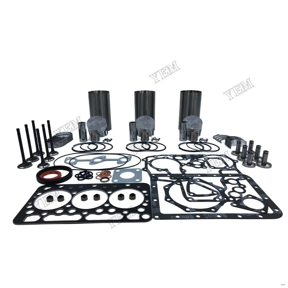 D782 Overhaul Kit With Cylinder Gasket Piston Ring Liner Kit Valves Set for Kubota Excavator Tractor Forklift Spare Parts