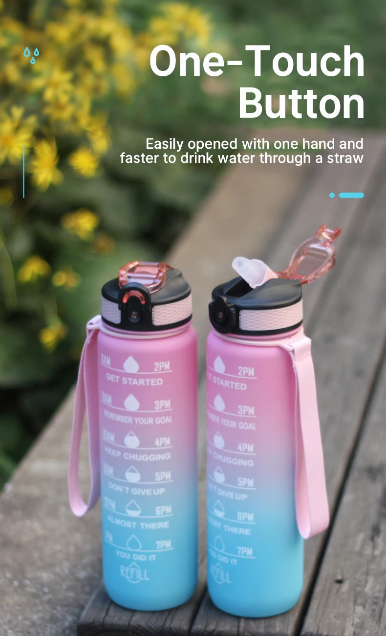 Glass Hot Bottles Custom Sport Gym Smart With Straw 2l Flat Wholesale