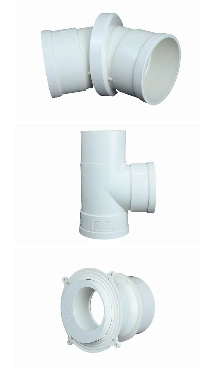 Y-shaped Pipe Fittings Pvc 45 Degree Tee Plastic 100mm Pvc Lataral Tee ...