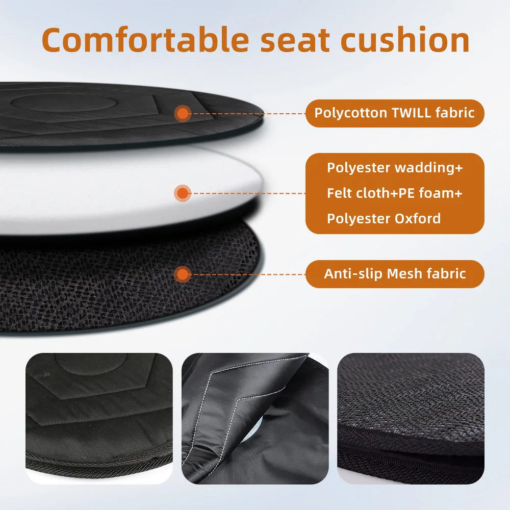 Wholesale Portable Swivel Seat Cushion Multi-Functional Rotating for E - product detail 4
