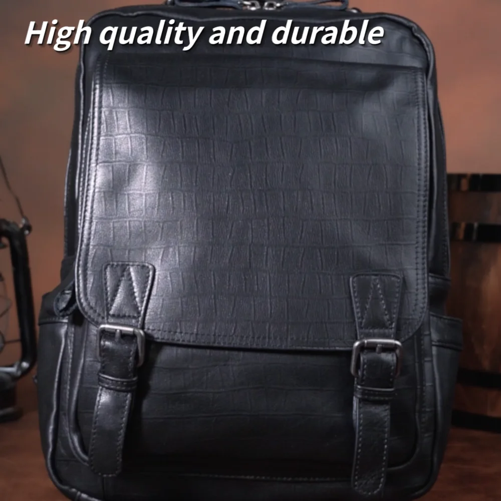 Wholesale Marrant casual school bag designer backpack men genuine