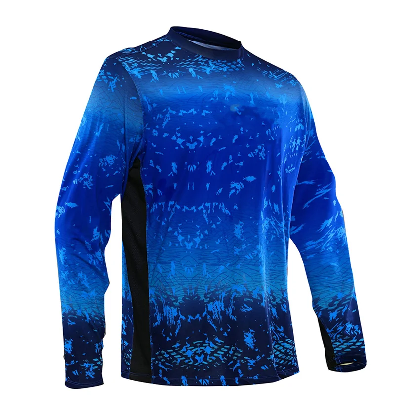 Custom New Design Sun Protection Breathable Long Sleeve Upf50+ Sublimated  Printing Fishing Jersey - China Fishing Jersey and Fishing Hoodies price