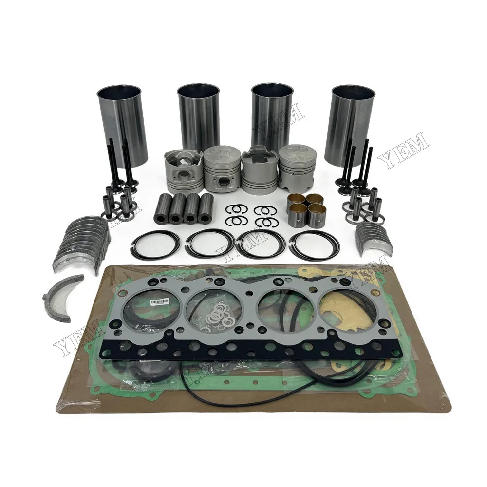 Rebuild Overhaul Repair Kit With Valves Engine Bearings Cylinder Liner Piston Rings Full Gasket Kit for Isuzu C240 Engine Parts