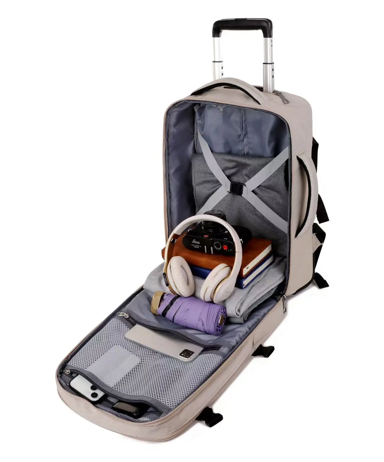 Alibaba.com: Waterproof 19-inch laptop trolley backpack with 4 wheels ...