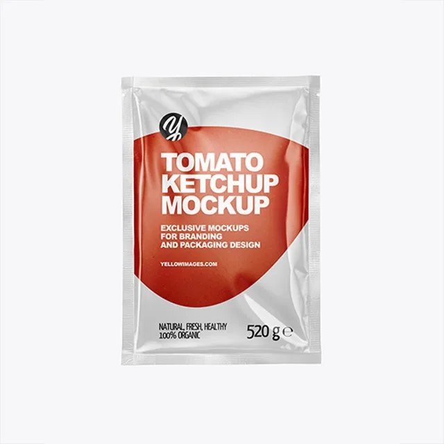Custom Printing Stand up Flexible Pouch Packaging for Tomato Ketchup Sachet