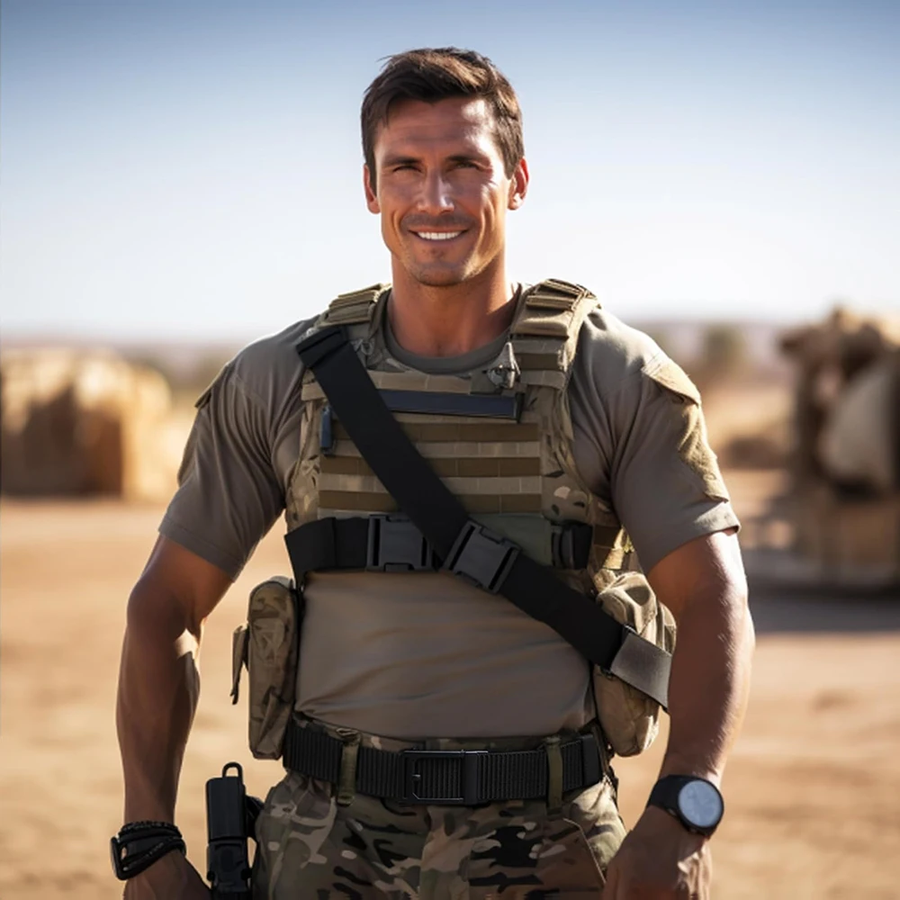 Training Durable Adjustable Men's Ratchet Nylon Web Work Belt with Automatic Slide Buckle Tactical Belt