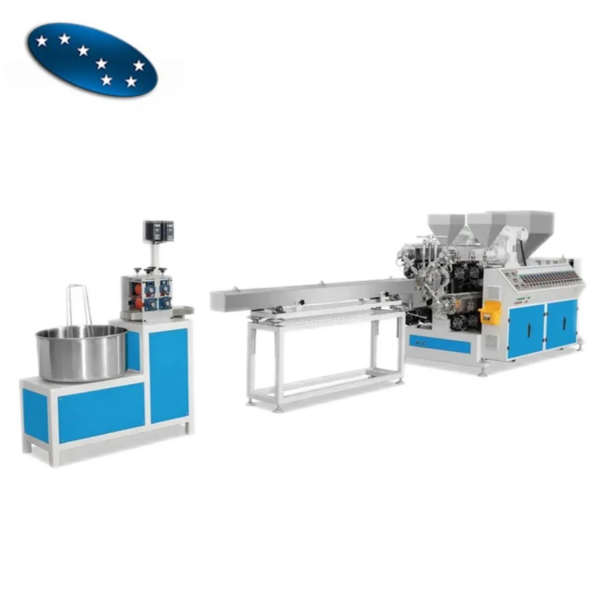 Sevenstars  PE PVC EVA three color rattan woven making plastic machine Production Line