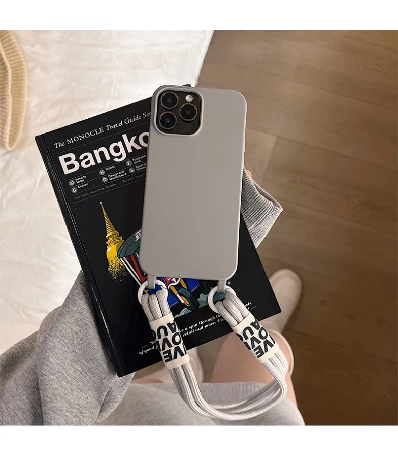 Suitable For IPhone 15 Phone Case New Crossbody Strap Iphone 14 Pro Max Niche High Sensitivity_voghion.com