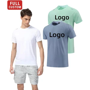 Custom Logo Men Workout Gym Tops Outdoor Athleisure Clothing Men T Shirts