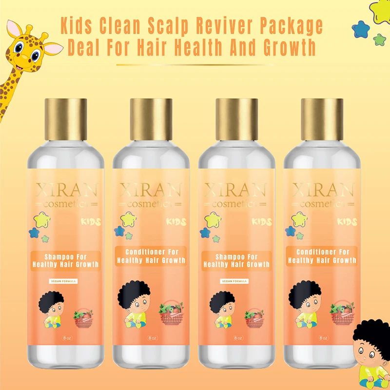 Custom Private Label Kids Hair Care Products Natural Vegan Hair Growth