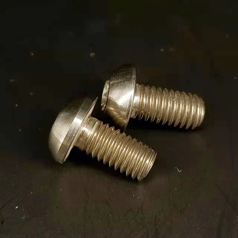 Titanium Button Head Screw M3 M4 M5 M6 M8 M10  Titanium Alloy Bolt for Motorcycle