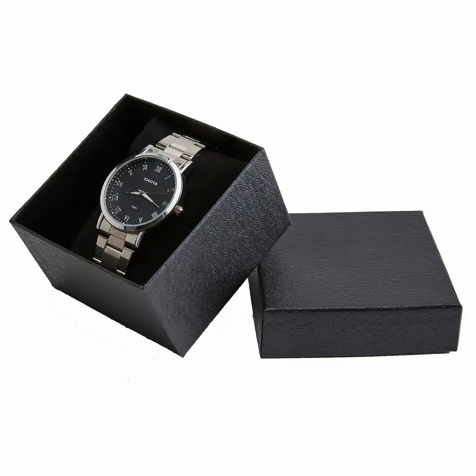 Custom Logo Cardboard Paper Packaging Colorful Wrist Watch Box with Matt Lamination Embossing UV Coating for Gift Watches