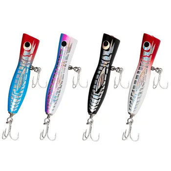 Cheery 35g Heavy Wave Climbing Floating Wood Bait Small Gram Three-Hook Sea and Deep Sea Boat Fishing Lure – Hooks – view 3