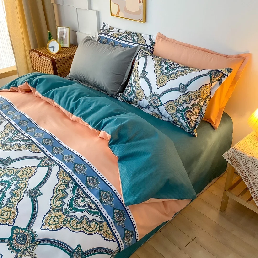 Оптовая продажа Комплект постельного белья с принтом 4 шт. наволочки чехлы для