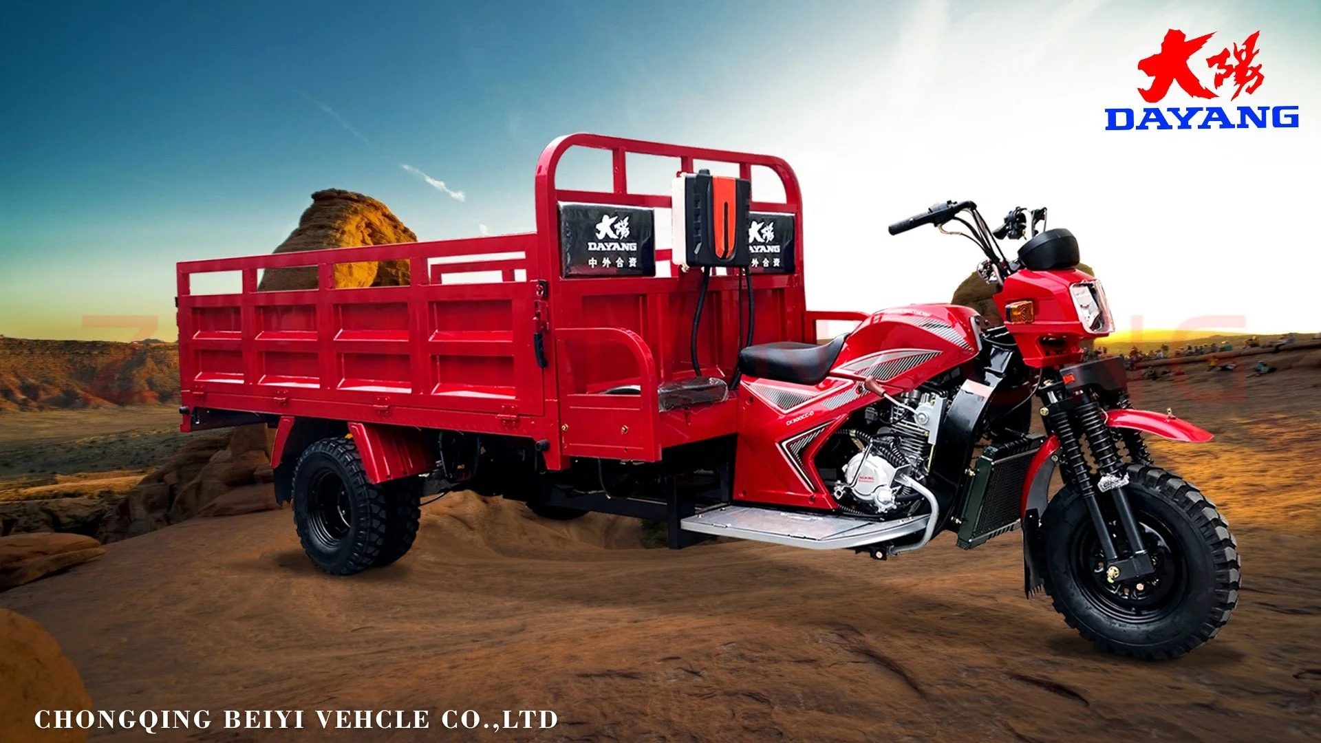250cc 3 Wheel Cargo Motorcycle Single Cylinder Cargo Motorcycle 4 Stroke Cargo Motorcycle