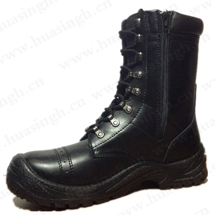Security Guard Bootd XLY, duty wear stealth side zipper PU injection duty security guard ...