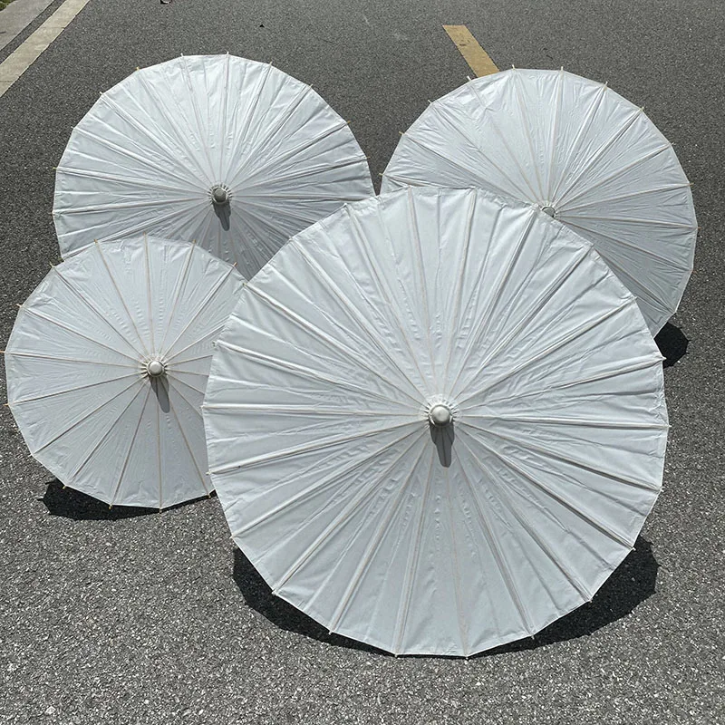 Wholesale Plain White Wedding Oil Paper Umbrella Fashionable
