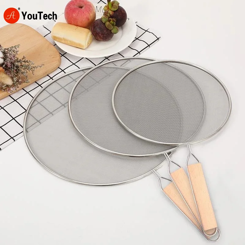 Сетка для кухонной посуды экран из нержавеющей стали приготовления пищи от брызг масла