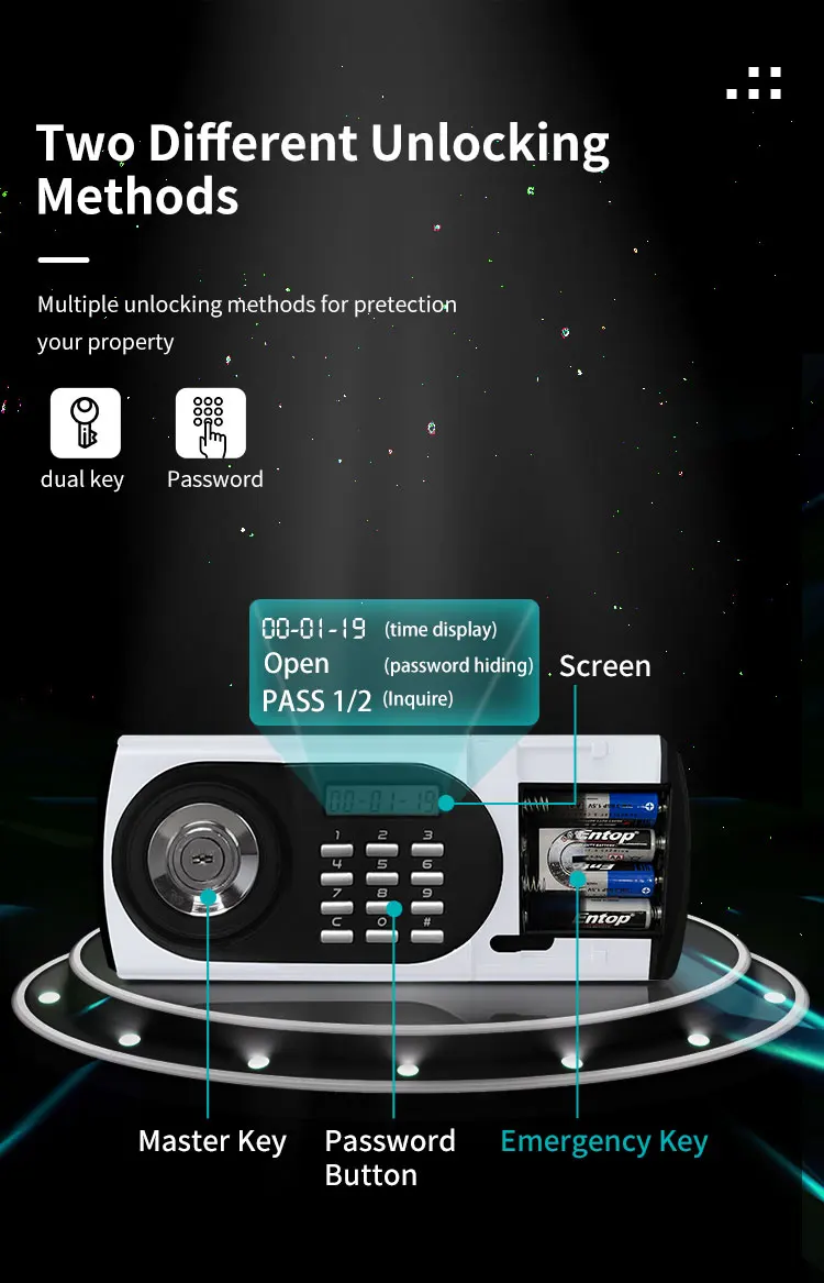 CEQSAFE Steel Furniture 2 Hours Mechanical Lock Fireproof Safe Box Security Cabinet factory