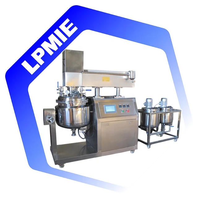 Stainless steel vacuum tank mixer mayonnaise sauce making production line machine with mayonnaise pot and water oil pot