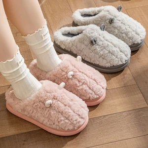 Hot-selling Product 2026 Winter slippers Anti-slip Women's slippers Warm Indoor Thick-soled Plush Shoes