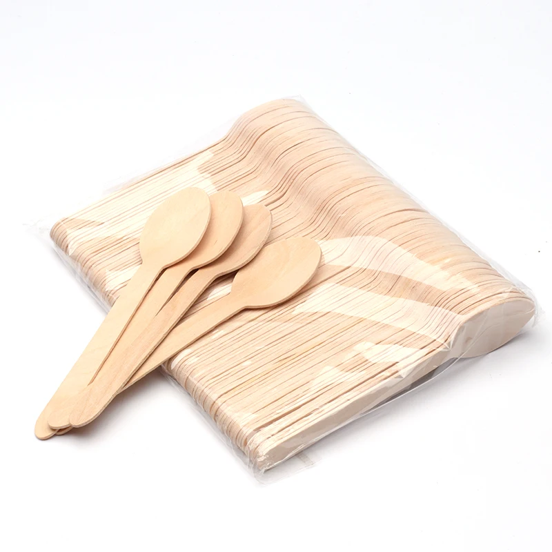 Natural Disposable Mini Custom Printed Wooden Spoons Wholesale Buy