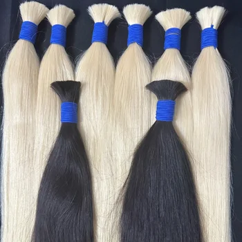 Deep Wave Braiding Human Hair Ginger Color For Short Loose Brazil Afro Kinky 16 Inch Bulk Raw Vietnamese Braiding Hair