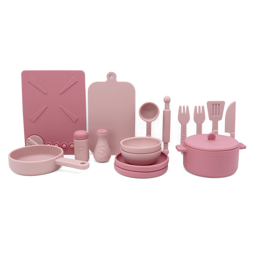 Factory BPA Free Montessori Mini Cooking Pretend Play Baby Kitchen Set Toys for Kids