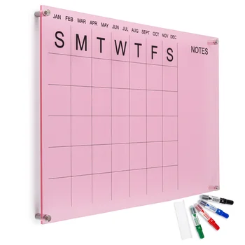 Custom Printing Colorful White Board Planner Calendar Acrylic Dry Erase wall decoration