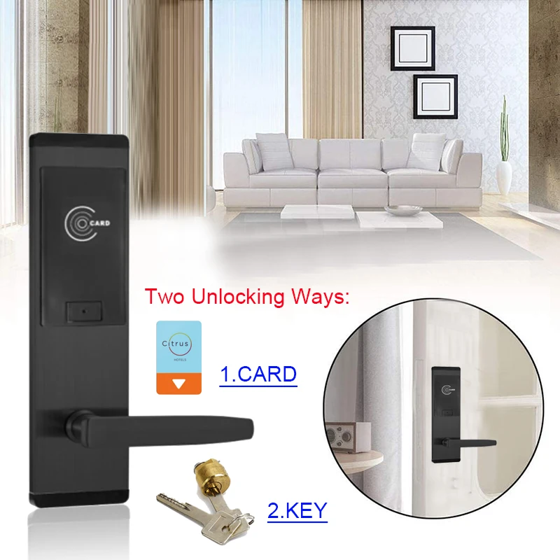 High Quality Smart Card Key Lock System Hotel Door Lock with Management Software System