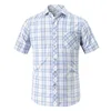 Blue White Plaid