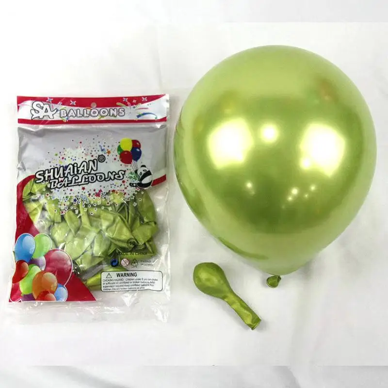 2021 Customized Amazon Hot Chrome 5inch Latex Metallic Balloons For Globos Decorations Wedding Party Decorated Ballon