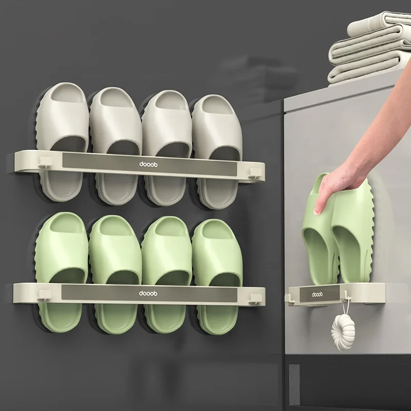 High Quality Wall-Mounted Shoe Storage Rack Space-Saving Slippers
