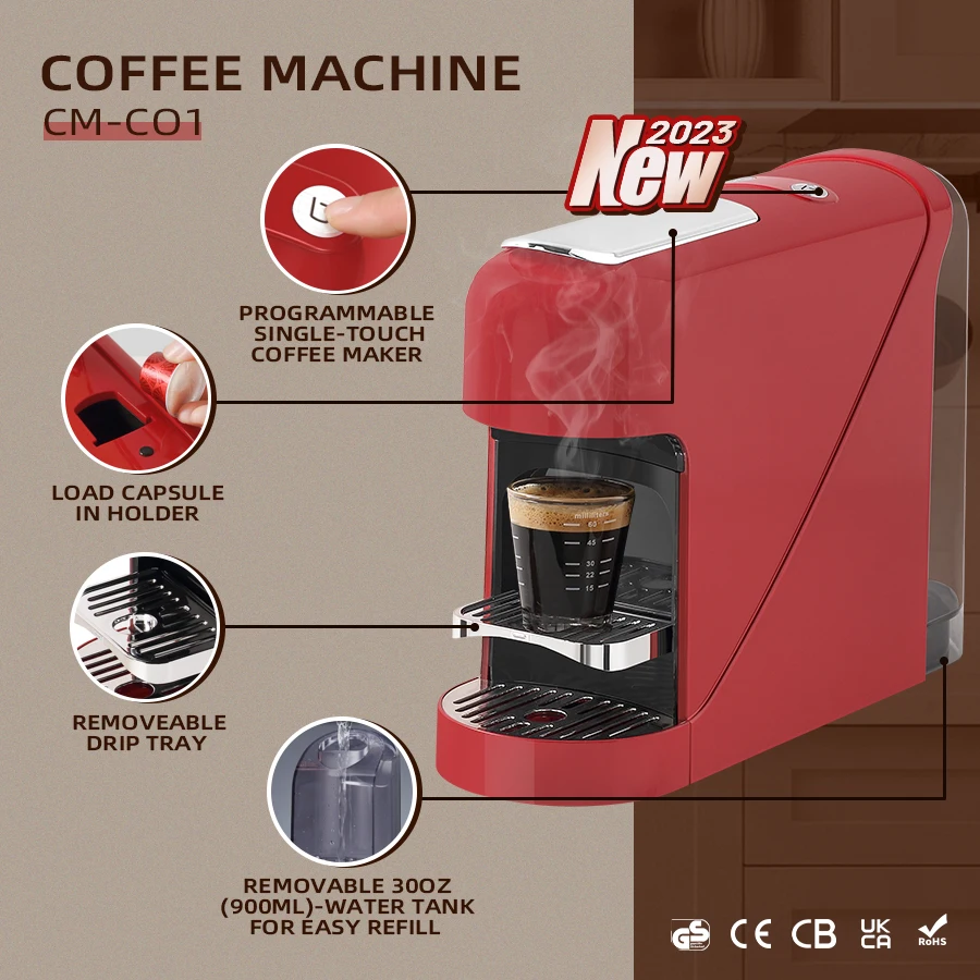 Hg 2023 New Products Oem Electric Capsule Coffee Machine Convenient