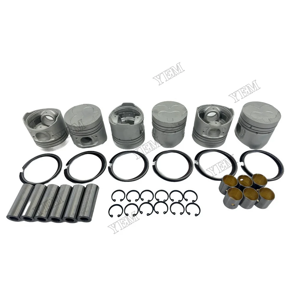 China Supplier Engine Pistons Set With Piston Rings Suitable for Nissan SD33 Engine Parts 4