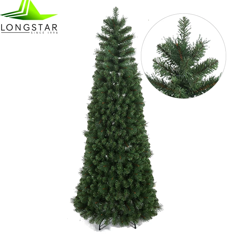 6ft Pop Up Tinsel Christmas Tree,Collapsible Artificial Pencil Skinny