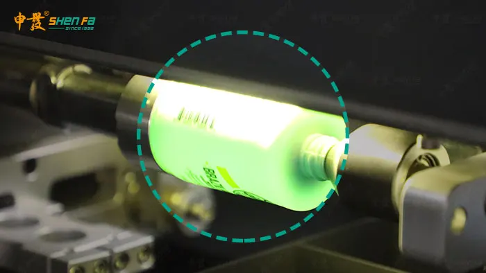 Hohe Genauigkeits-automatische Positionierungs3 Farbsiebdruckmaschine für Milchflasche