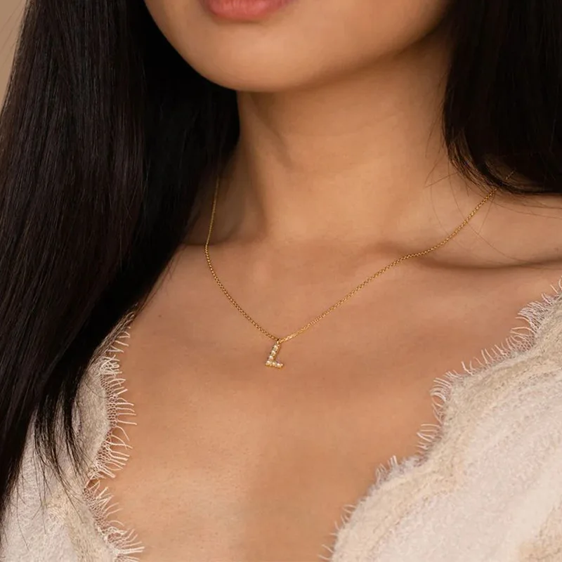 Charms Dainty Initial Necklace
