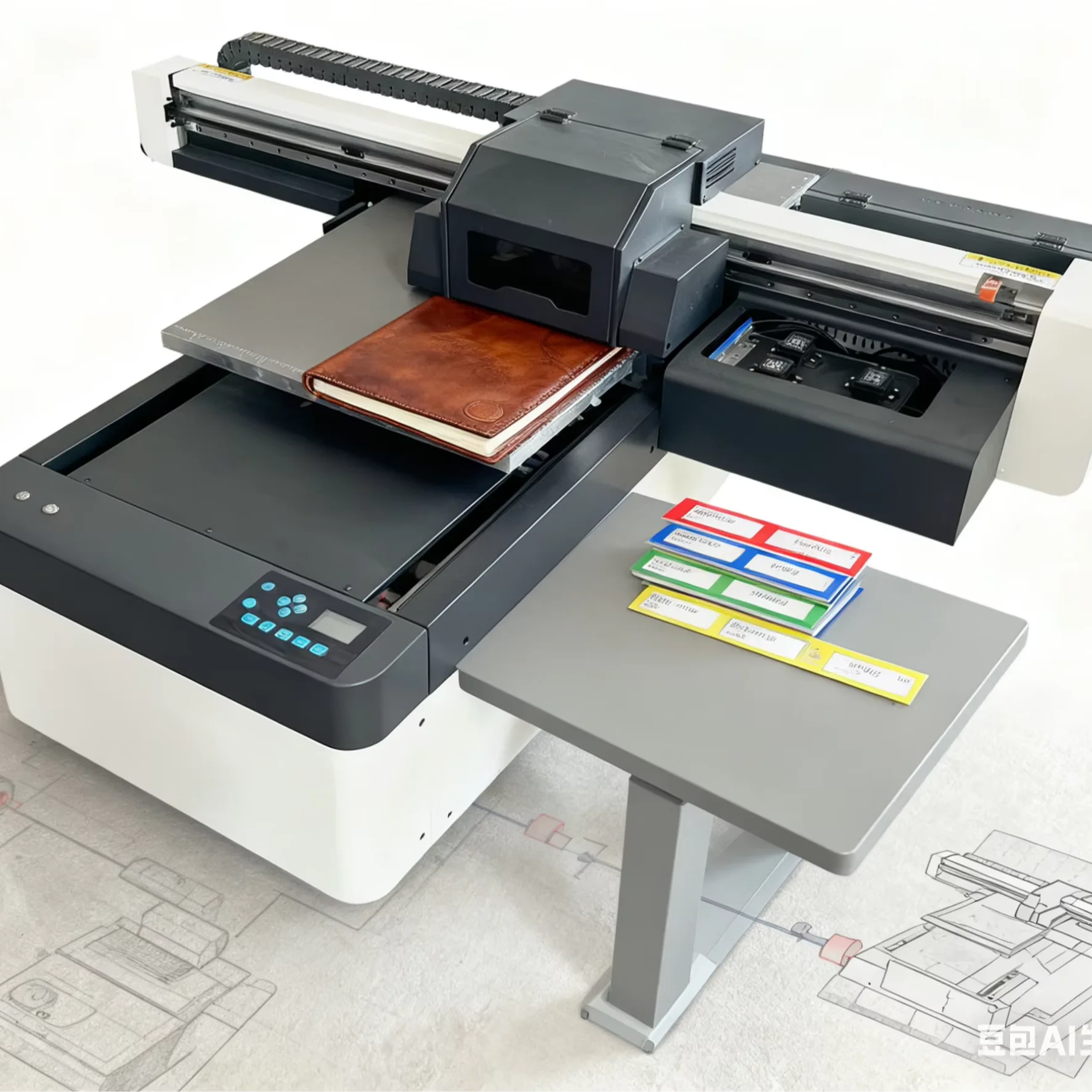Smart 6090 UV Flatbed Printer With AI Camera for Precise Printing on Toys Metal Glass Acrylic