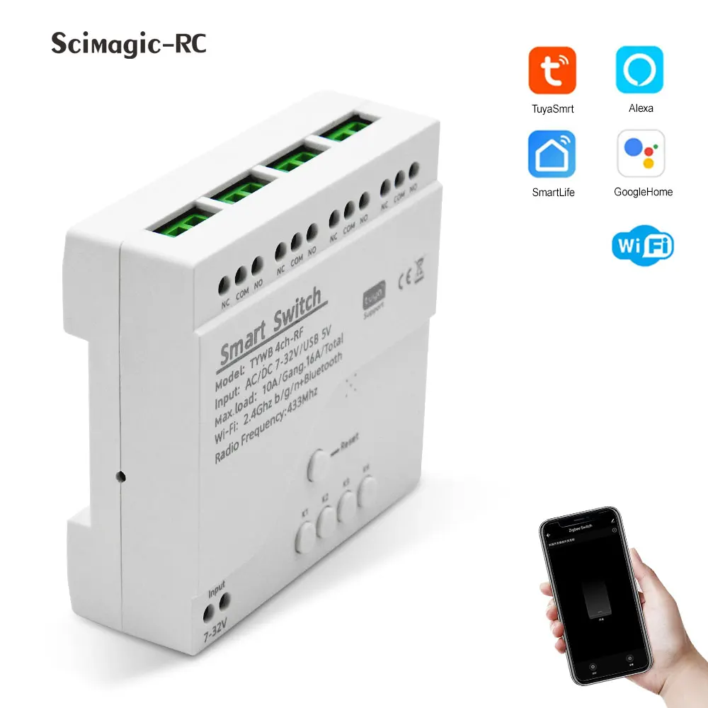MHCOZY WiFi Temperature Controller – Smart 16A Switch With Sensor, Works With Alexa & Google