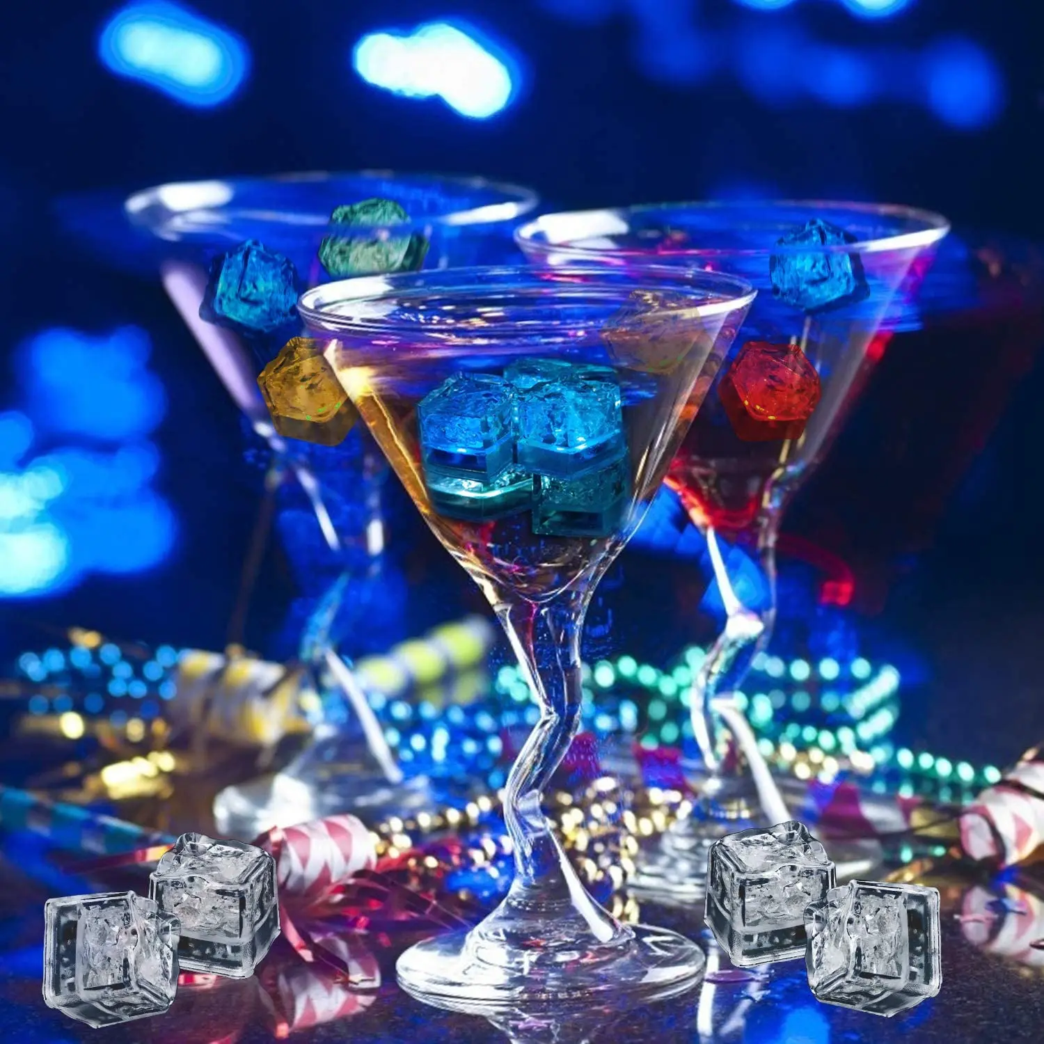 Multi Color Led Ijsblokjes Voor Drankjes Met Veranderende Verlichting Voor Club Bar Party Buy Led Ice Cube,Kleurrijke Cubes,Multi Color Led Ijsblokjes Product on Alibaba.com