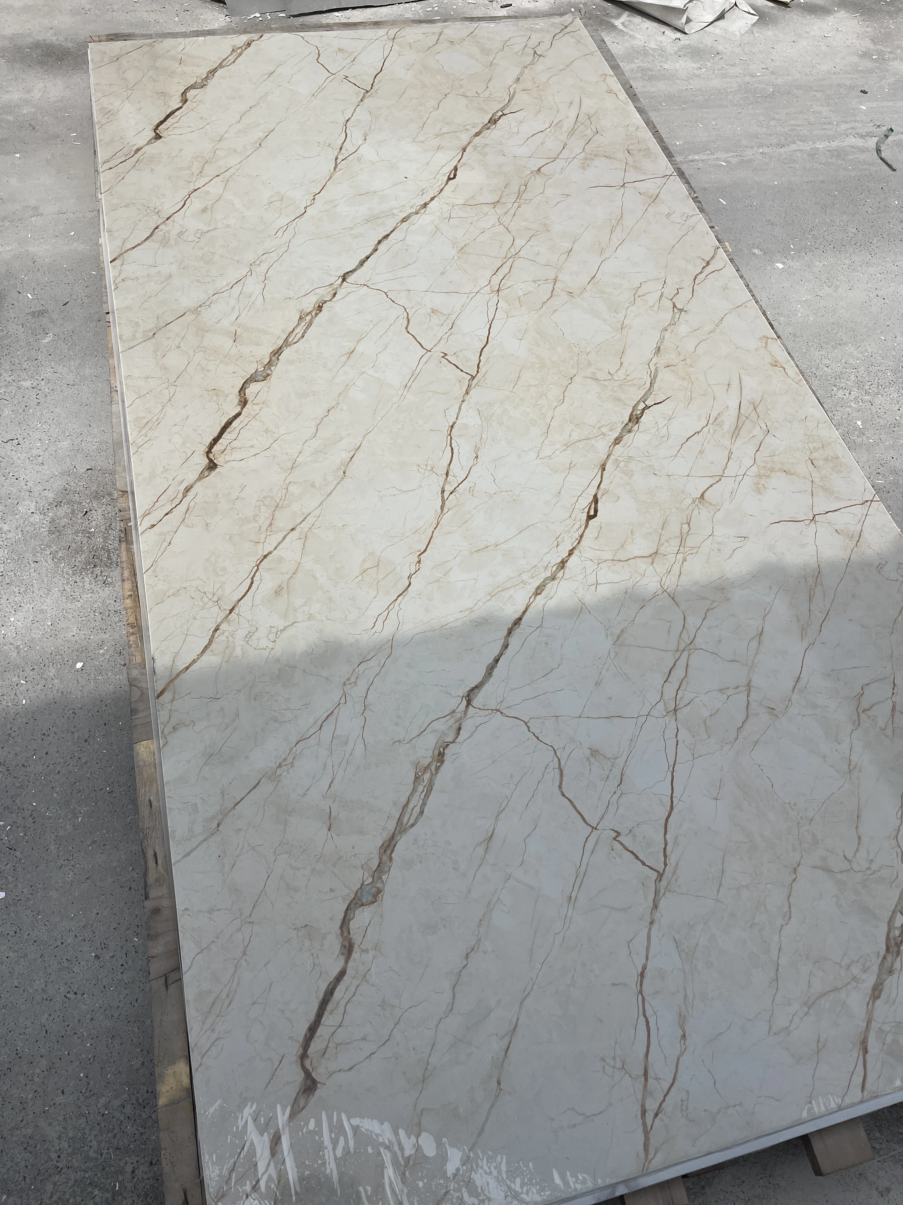 Light Weight Customized Pattern Wall Decorative Board Plastic 1220 mm Sheet Interior Pvc Marble Board for Wall