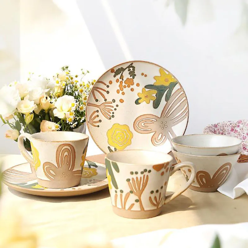 Home Decor Modern Design Hand Painted Colorful Flower Nordic Creative ...