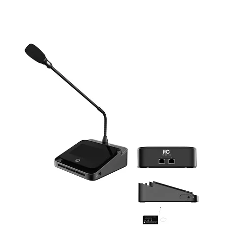 ITC Desktop Gooseneck Wireless Conference Microphone System for Conference Room